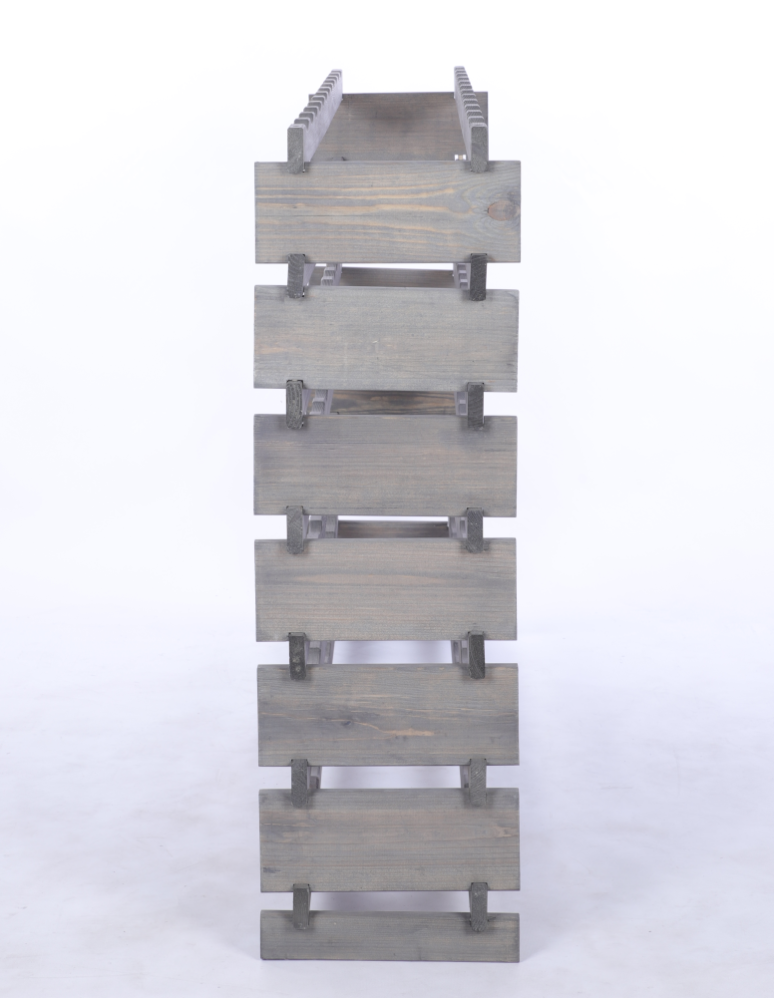 Modułowe stojaki do butelek RW11 - Stojak na wino regał modułowy na butelki 7x12 but BUDUJ JAK KLOCKI EKO - product b2b.wamar.biz 5