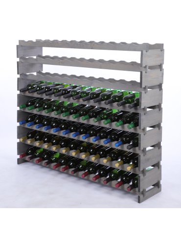 Stojak na wino regał modułowy na butelki 8x12 but SZEROKI BEZ NARZĘDZI - produkt 2