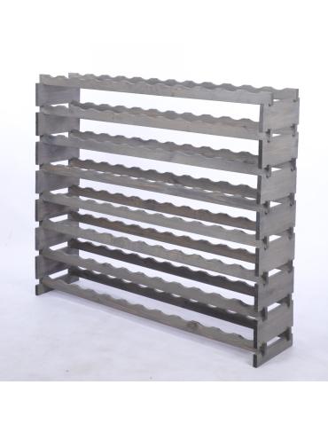 Modułowe stojaki do butelek RW11 - Stojak na wino regał modułowy na butelki 8x12 but SZEROKI BEZ NARZĘDZI - product 3