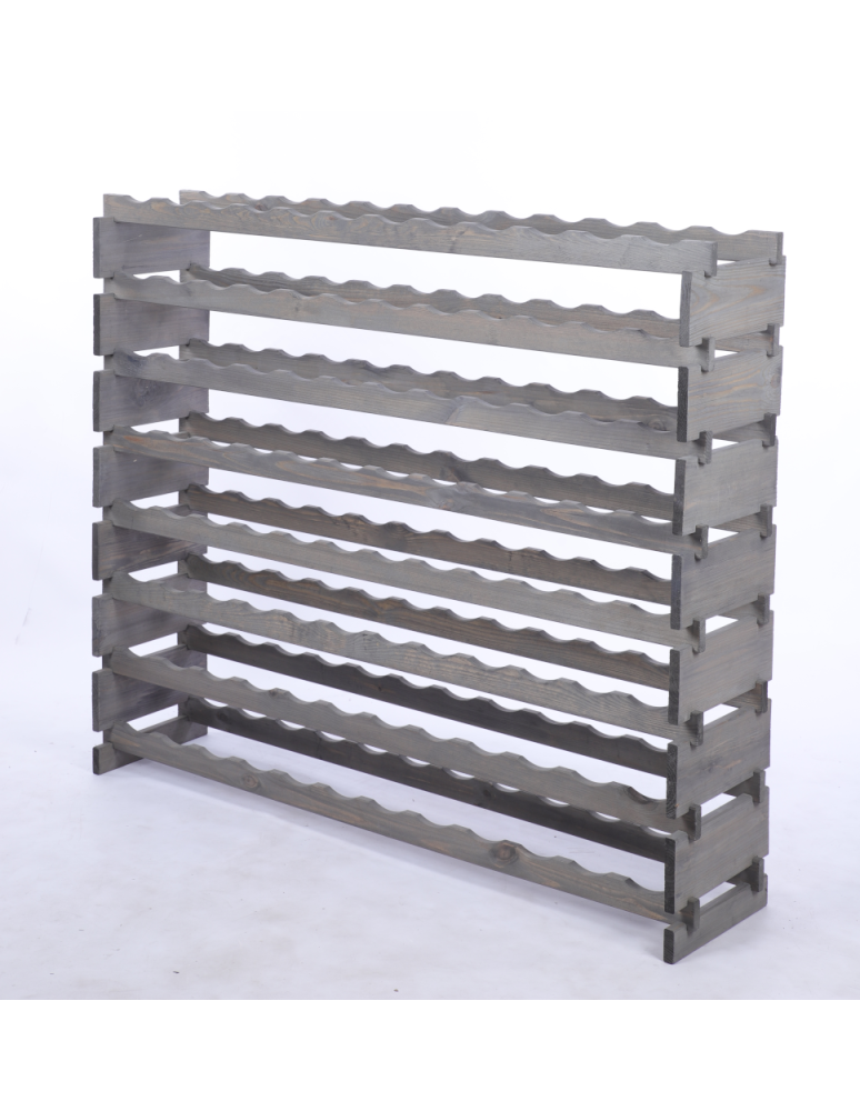 Modułowe stojaki do butelek RW11 - Stojak na wino regał modułowy na butelki 8x12 but SZEROKI BEZ NARZĘDZI - product b2b.wamar.biz 3