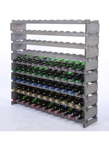 Stojak na wino regał modułowy na butelki 9x12 but SZEROKI BEZ NARZĘDZI - product 2