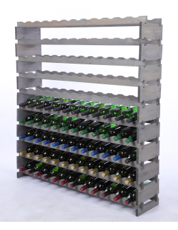 Stojak na wino regał modułowy na butelki 10x12 but DUŻY MONTAŻ BEZ NARZĘDZI - product 2