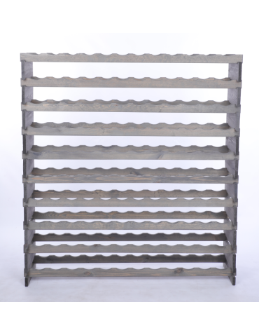 Modułowe stojaki do butelek RW11 - Stojak na wino regał modułowy na butelki 10x12 but DUŻY MONTAŻ BEZ NARZĘDZI - product 4