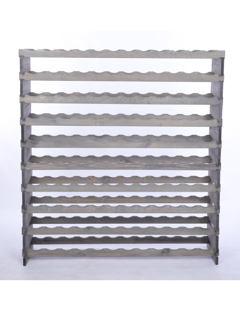 Modułowe stojaki do butelek RW11 - Stojak na wino regał modułowy na butelki 10x12 but DUŻY MONTAŻ BEZ NARZĘDZI - product b2b.wamar.biz 4