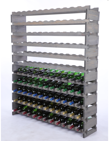 Stojak na wino regał modułowy na butelki 11x12 but DUŻY MONTAŻ BEZ NARZĘDZI - produkt 2