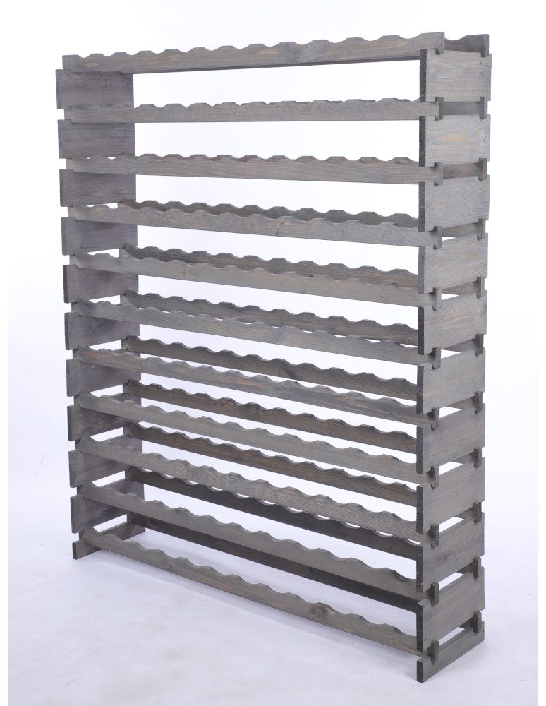 Modułowe stojaki do butelek RW11 - Stojak na wino regał modułowy na butelki 11x12 but DUŻY MONTAŻ BEZ NARZĘDZI - produkt b2b.wamar.biz 3