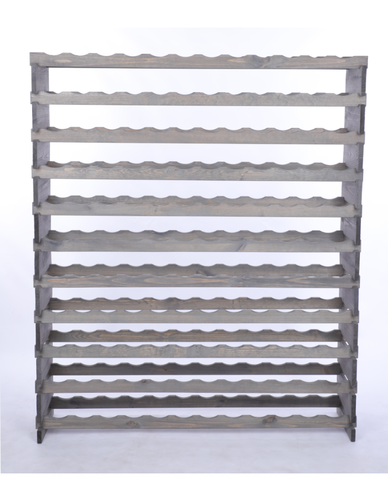 Modułowe stojaki do butelek RW11 - Stojak na wino regał modułowy na butelki 11x12 but DUŻY MONTAŻ BEZ NARZĘDZI - produkt b2b.wamar.biz 4