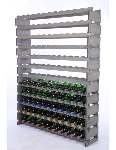 Stojak na wino regał modułowy na butelki 12x12 but DUŻY MONTAŻ BEZ NARZĘDZI - product 2