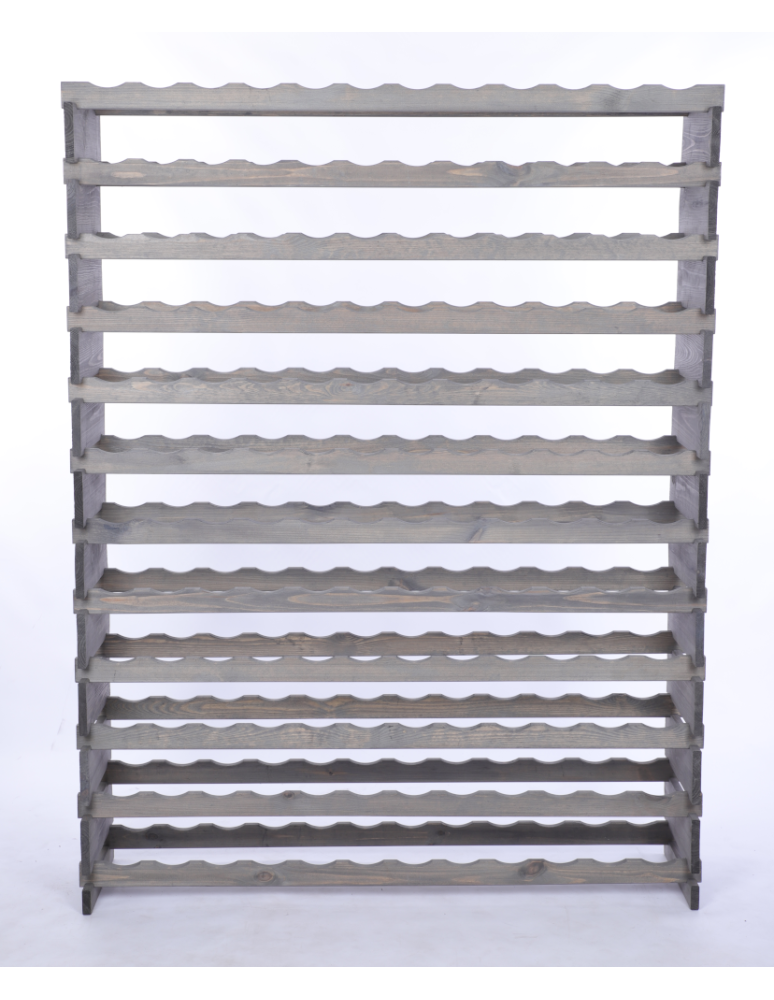 Modułowe stojaki do butelek RW11 - Stojak na wino regał modułowy na butelki 12x12 but DUŻY MONTAŻ BEZ NARZĘDZI - produkt b2b.wamar.biz 4