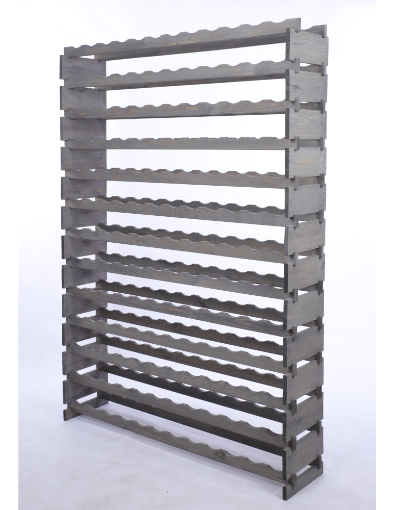 Modułowe stojaki do butelek RW11 - Stojak na wino regał modułowy na butelki 13x12 but SZEROKI BEZ NARZĘDZI - product b2b.wamar.biz 3