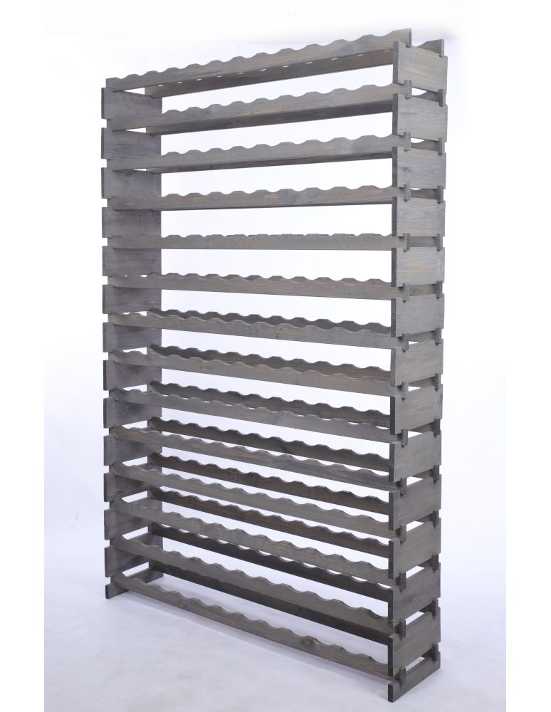 Modułowe stojaki do butelek RW11 - Stojak na wino regał modułowy na butelki 14x12 but SZEROKI BEZ NARZĘDZI - product b2b.wamar.biz 3