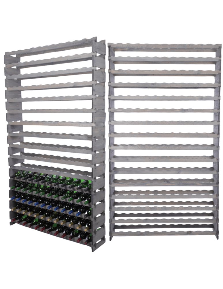 Modułowe stojaki do butelek RW11 - Stojak na wino regał modułowy na butelki 16x12 but WYSOKI BEZ NARZĘDZI - product b2b.wamar.biz 1