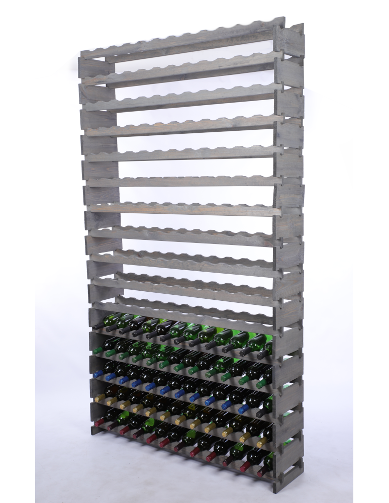 Modułowe stojaki do butelek RW11 - Stojak na wino regał modułowy na butelki 16x12 but WYSOKI BEZ NARZĘDZI - product b2b.wamar.biz 2