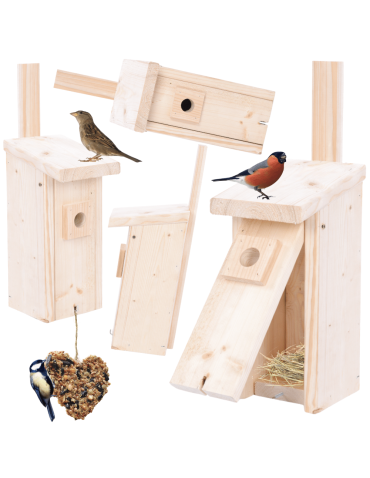 Budka lęgowa dla ptaków domek domki budki hotel SIKORKA wlot 2,8 cm ECO