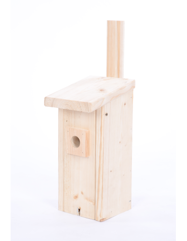 Budka lęgowa dla ptaków domek domki budki hotel SIKORKA wlot 2,8 cm ECO - product 2