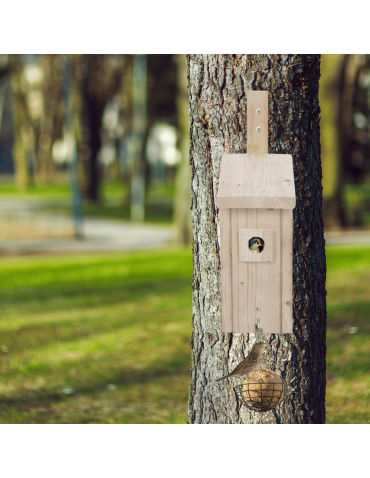 Budki Lęgowe - Budka lęgowa dla ptaków domek domki hotel MAZUREK MUCHOŁÓWKA wlot 3,2 cm - product 12