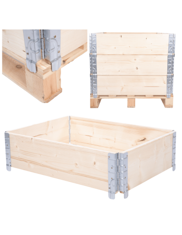 Nadstawka paletowa 60x80 impregnat nadstawki paletowe grządka zielnik