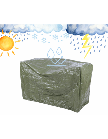 Pokrowiec ochronny na ławeczkę ławkę ZIELONY WODOODPORNY z gumką