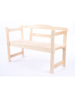 Ławka ogrodowa drewniana z pokrowcem CZARNYM dwuosobowa SOLIDNA EKO - product 2