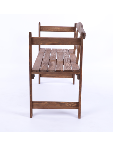 Ławki ogrodowe z oparciem - Ławka ogrodowa drewniana z pokrowcem CZARNYM dwuosobowa SOLIDNA EKO - product 3