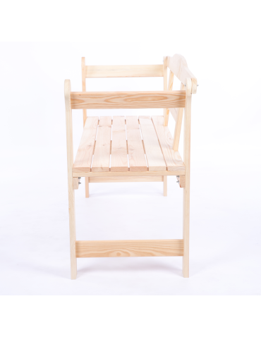 Ławki ogrodowe z oparciem - Ławka ogrodowa drewniana z pokrowcem CZARNYM IMPREGNOWANA SOLIDNA EKO - product 3