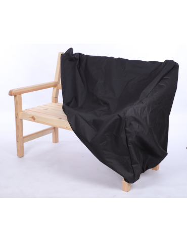 Pokrowiec ochronny na ławeczkę ławkę CZARNY WODOODPORNY z gumką 90x117x70 - product 2