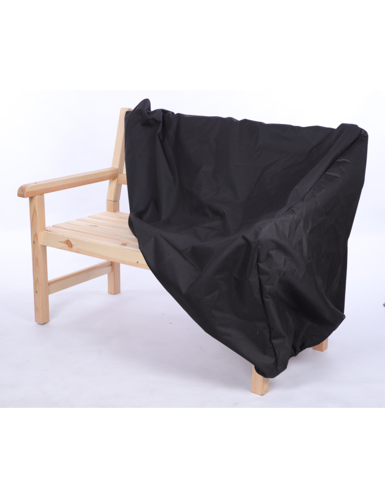 Uniwersalne plandeki- ochronne pokrowce - Pokrowiec ochronny na ławeczkę ławkę CZARNY WODOODPORNY z gumką 90x117x70 - product b2b.wamar.biz 2