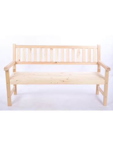 Stoły i ławki - Ławka ogrodowa drewniana z oparciem podłokietniki trzyosobowa EKO DREWNO - product 3