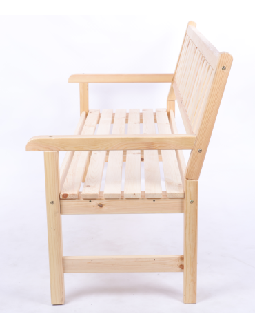 Stoły i ławki - Ławka ogrodowa drewniana z oparciem podłokietniki trzyosobowa EKO DREWNO - product 4