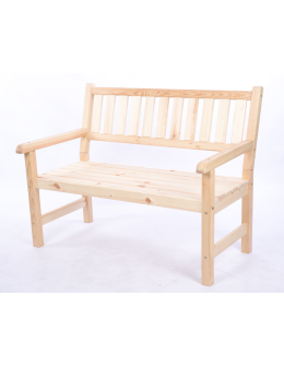 Ławka ogrodowa drewniana z oparciem podłokietniki trzyosobowa IMPREGNAT - product 2