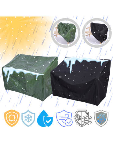 Stoły i ławki - Ławka ogrodowa drewniana z oparciem podłokietniki trzyosobowa IMPREGNAT - product 9