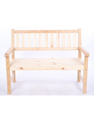 Stoły i ławki - Ławka ogrodowa drewniana z oparciem POKROWIEC dwuosobowa EKO DREWNO - product 3