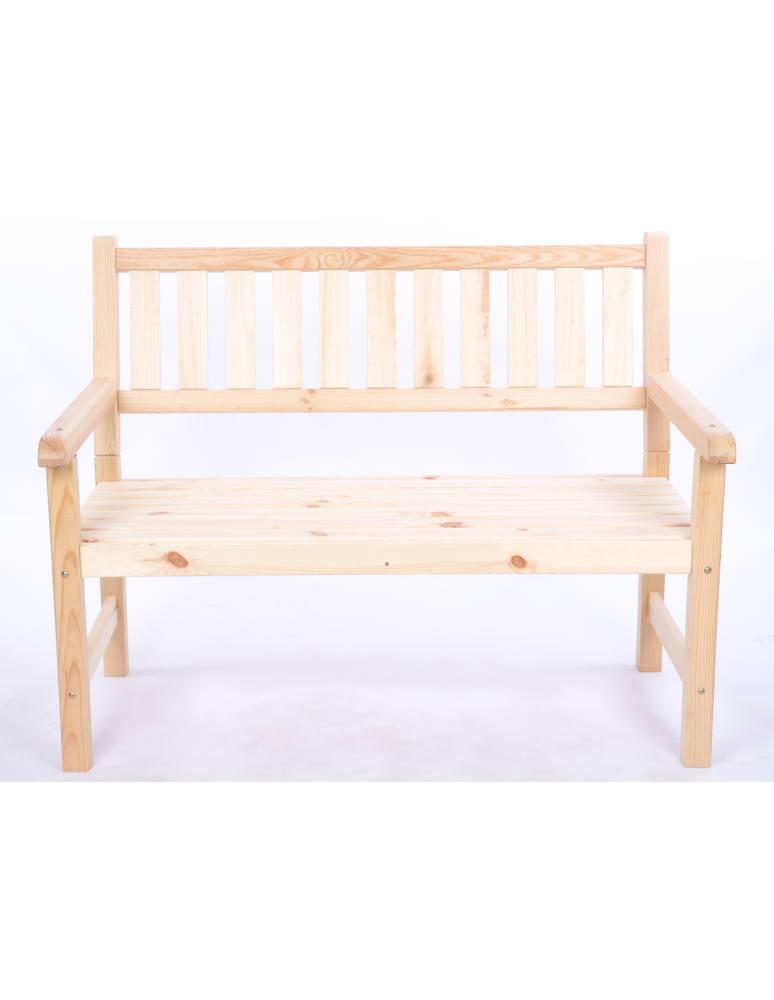 Stoły i ławki - Ławka ogrodowa drewniana z oparciem POKROWIEC dwuosobowa EKO DREWNO - product b2b.wamar.biz 3