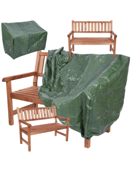 Ławka ogrodowa drewniana z oparciem POKROWIEC dwuosobowa EKO DREWNO