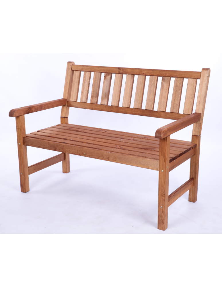 Stoły i ławki - Ławka ogrodowa drewniana z oparciem POKROWIEC dwuosobowa EKO DREWNO - product b2b.wamar.biz 2