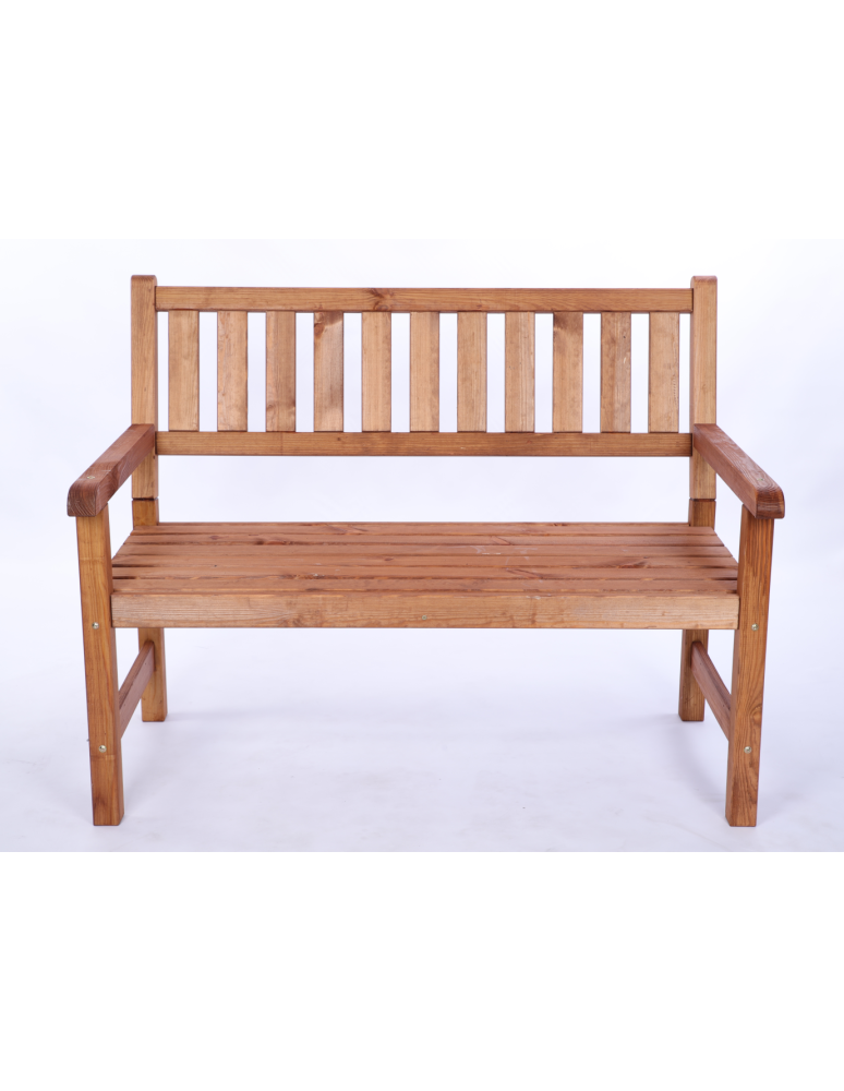 Stoły i ławki - Ławka ogrodowa drewniana z oparciem POKROWIEC dwuosobowa EKO DREWNO - product b2b.wamar.biz 3