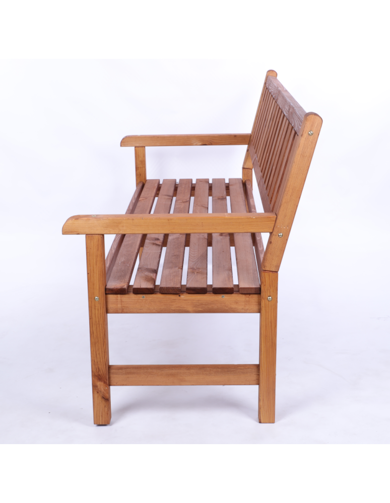 Stoły i ławki - Ławka ogrodowa drewniana z oparciem POKROWIEC trzyosobowa EKO DREWNO - product b2b.wamar.biz 4