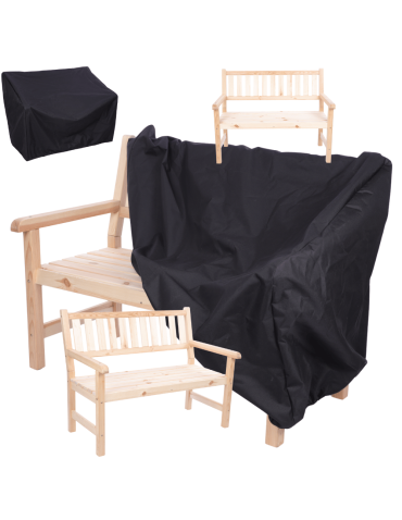 Ławka ogrodowa drewniana z oparciem POKROWIEC dwuosobowa EKO DREWNO