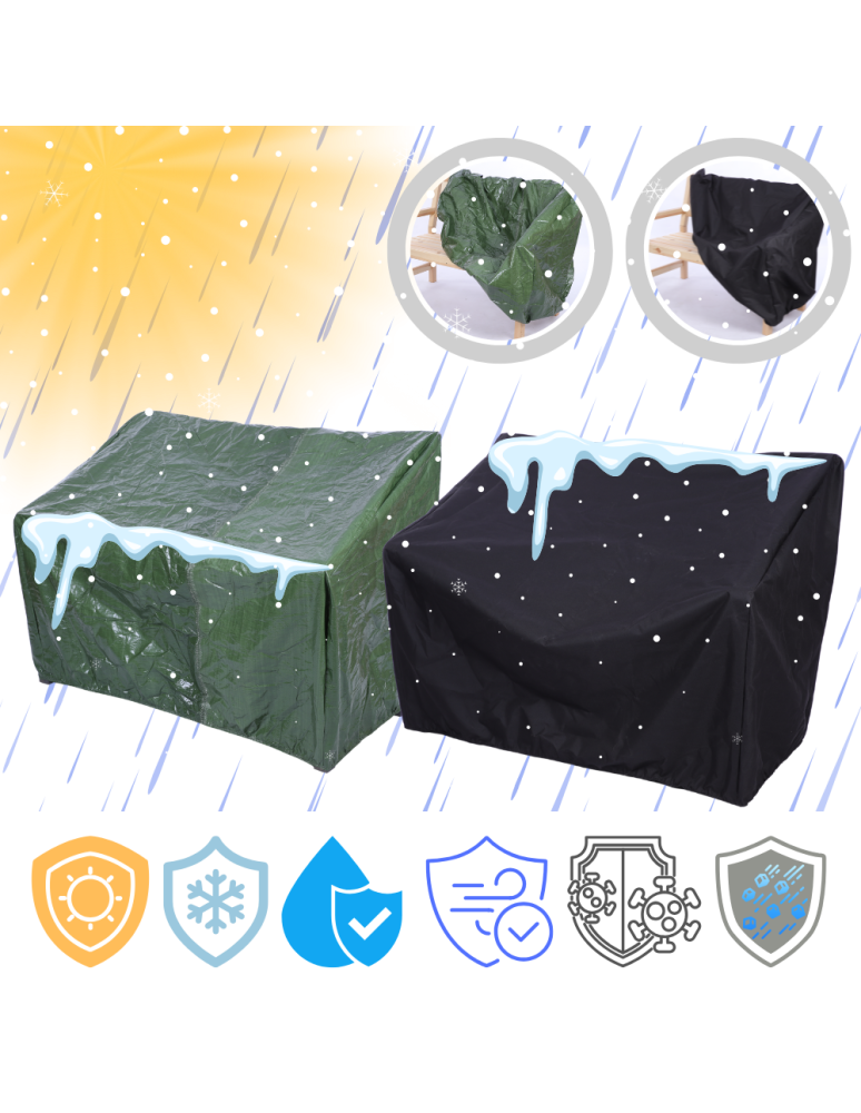 Stoły i ławki - Ławka ogrodowa drewniana z oparciem POKROWIEC dwuosobowa IMPREGNAT - produkt b2b.wamar.biz 9