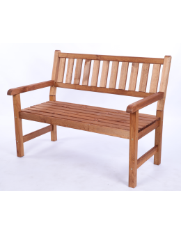 Ławka ogrodowa drewniana z oparciem POKROWIEC dwuosobowa EKO DREWNO - product 2