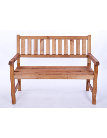 Stoły i ławki - Ławka ogrodowa drewniana z oparciem POKROWIEC dwuosobowa EKO DREWNO - produkt 3