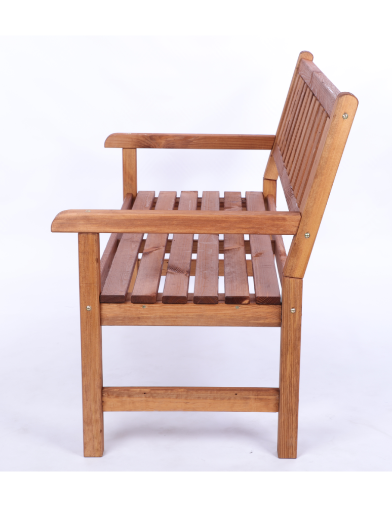 Stoły i ławki - Ławka ogrodowa drewniana z oparciem POKROWIEC dwuosobowa EKO DREWNO - produkt b2b.wamar.biz 4