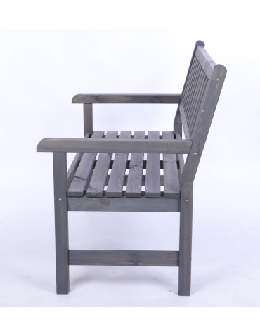 Stoły i ławki - Ławka ogrodowa drewniana z oparciem POKROWIEC dwuosobowa EKO DREWNO - produkt 4