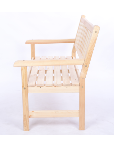 Stoły i ławki - Ławka ogrodowa drewniana z oparciem POKROWIEC trzyosobowa EKO DREWNO - produkt 4