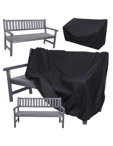 Ławka ogrodowa drewniana z oparciem POKROWIEC trzyosobowa EKO DREWNO