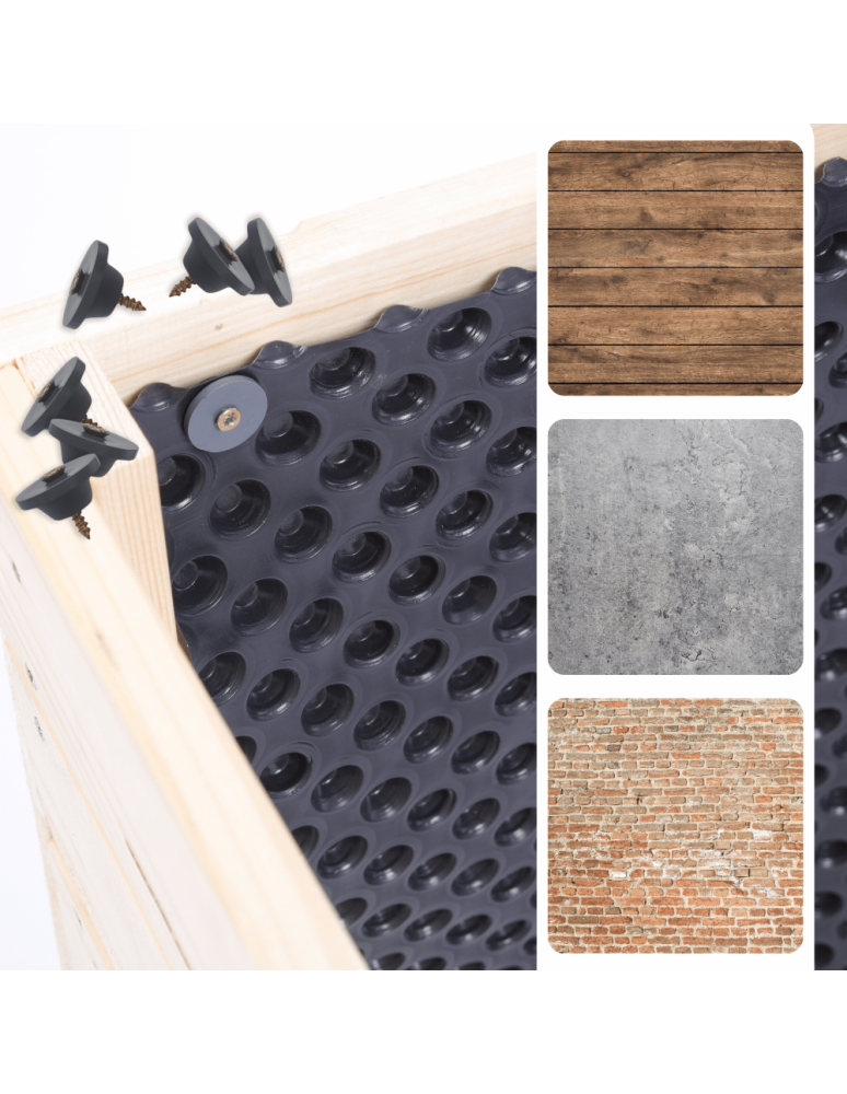 Folia Kubełkowa - Folia kubełkowa do grządek z nadstawek ochrona desek wys.59cm dł. 3,9m - product b2b.wamar.biz 7