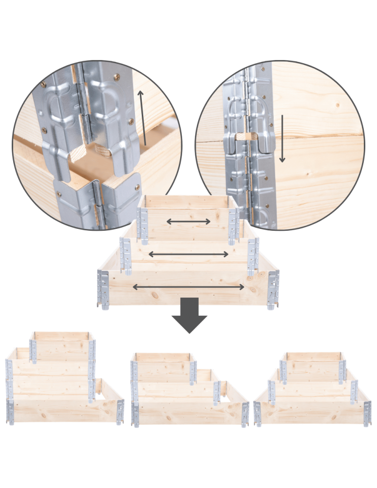 ZP10 - Skrzynia na warzywa kompostownik skrzynie na warzywniak inspekt 60X60X40 - product b2b.wamar.biz 7