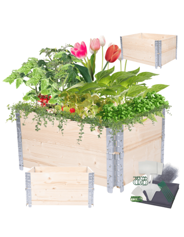 Skrzynia na warzywa impregnowana grządka podwyższona inspekt 40X60X80