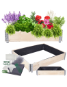 Skrzynia warzywniak FOLIA KUBEŁKI grządka podwyższona donica 20X120X100