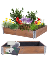 Skrzynia warzywniak FOLIA KUBEŁKI grządka podwyższona donica 20X120X100